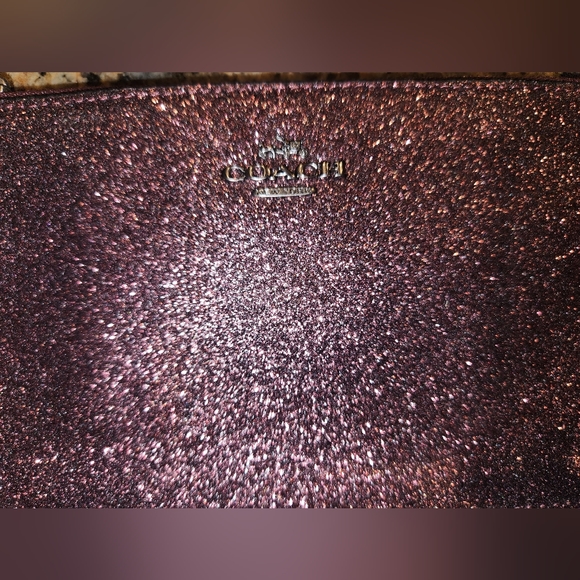 Coach glitter wristlet in metallic cherry - Picture 5 of 16